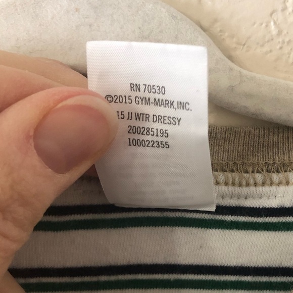 Janie and Jack Reversible Cotton Dog Sweater with Stripes - Size 12-18 Months - Picture 6 of 7